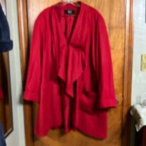 Read Stephanie Matthews Shaw coat 3X 80% wall 20% polyester